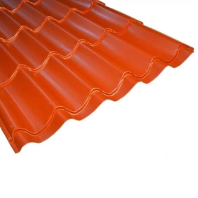 Teja Continua Curva Terracota Pucon 0,40 M X 1,95 M X 1,02 M 