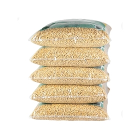 PACK 5 SACOS PELLET WOOD PARA ESTUFA SACO 15 KL C/U